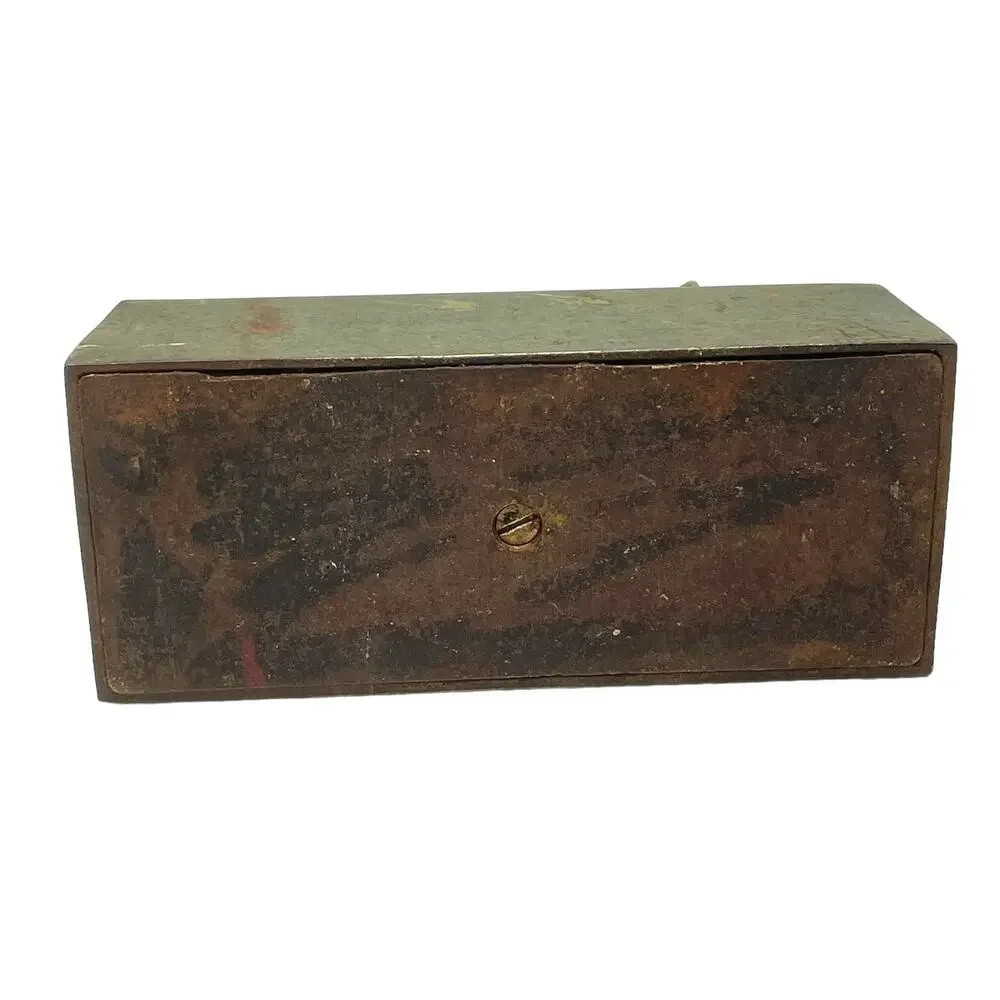 Lion Statue Doorstop Book End Figure Standing on Hollow Box Metal